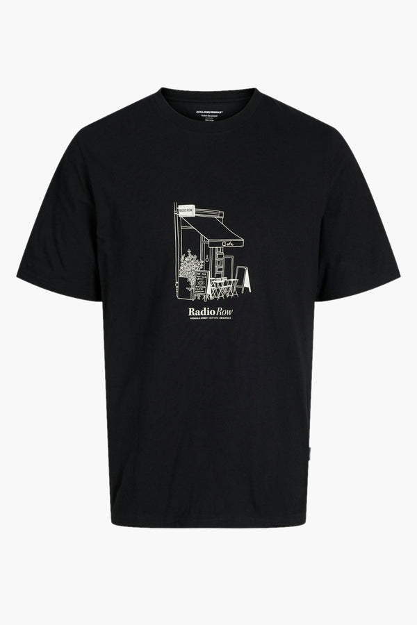 T-shirt (korte mouwen) Zwart - ORIGINALS BY JACK & JONES
