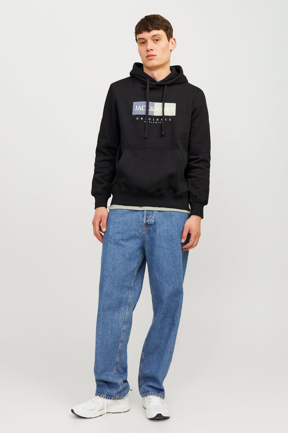 Sweater met kap Zwart - ORIGINALS BY JACK & JONES