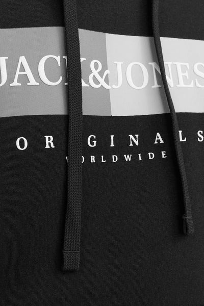 Sweater met kap Zwart - ORIGINALS BY JACK & JONES