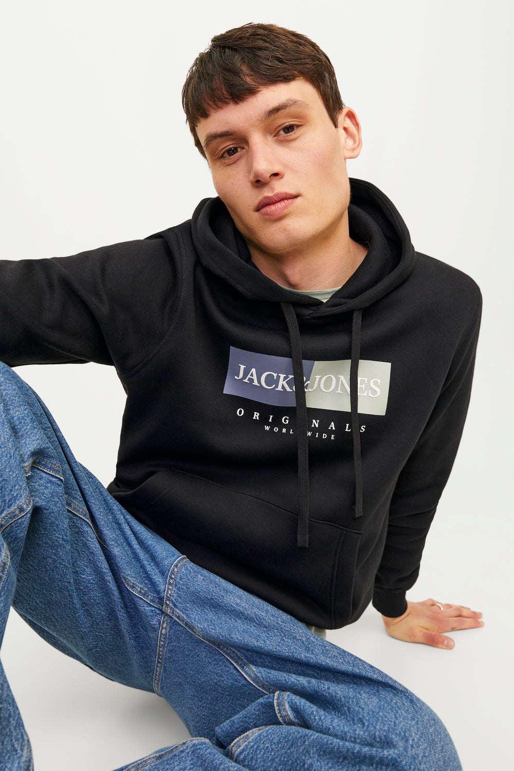 Sweater met kap Zwart - ORIGINALS BY JACK & JONES
