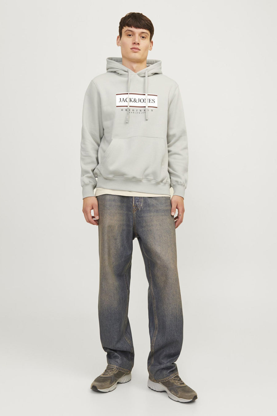 Sweater met kap Grijs - ORIGINALS BY JACK & JONES