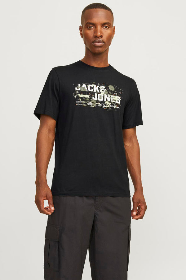 T-shirt (korte mouwen) Zwart - JACK & JONES