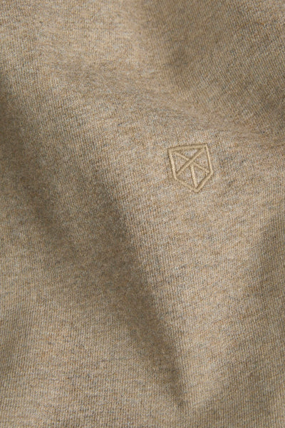 T-shirt à manches courtes beige par PREMIUM by JACK & JONES, en maille texturée avec un logo discret.

