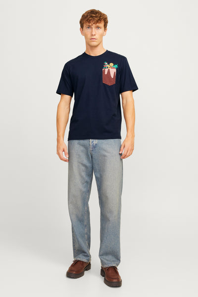 T-shirt (manches courtes) Bleu - ORIGINALS BY JACK & JONES