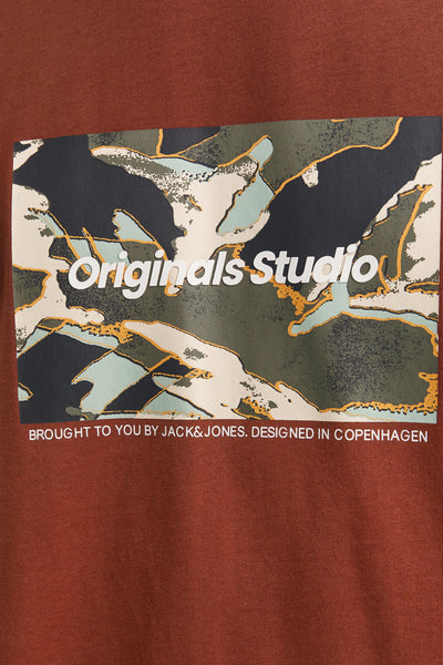 T-shirt (manches courtes) Brun - ORIGINALS BY JACK & JONES