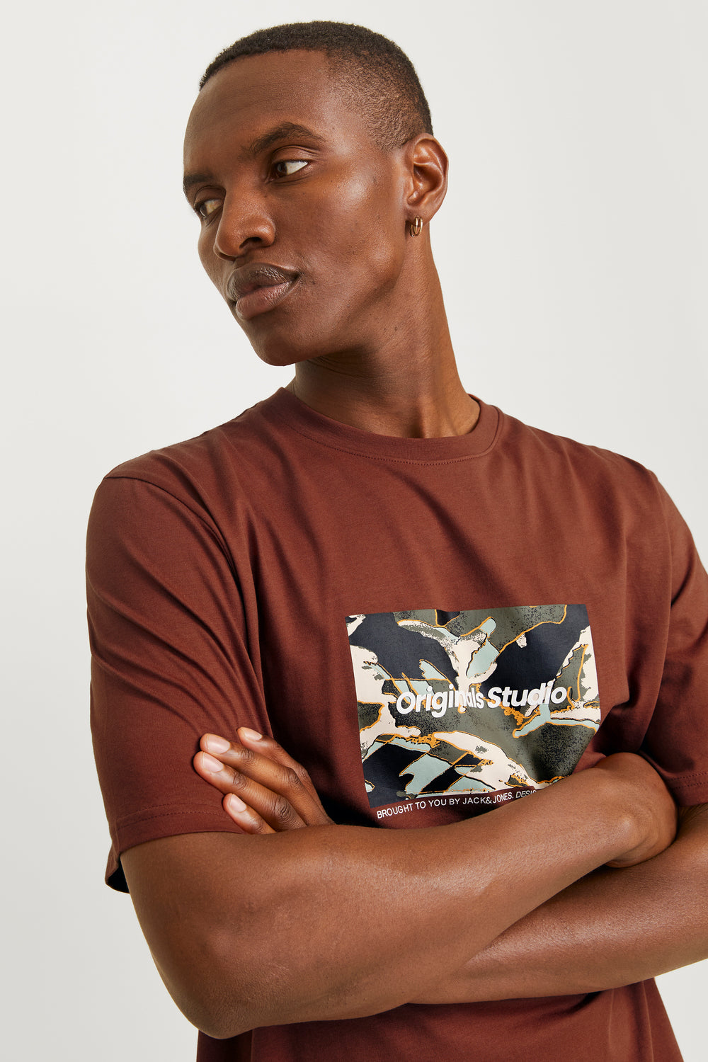 T-shirt (manches courtes) Brun - ORIGINALS BY JACK & JONES
