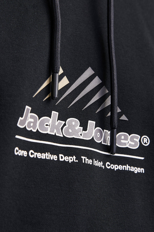 Sweat à capuche Noir - JACK & JONES