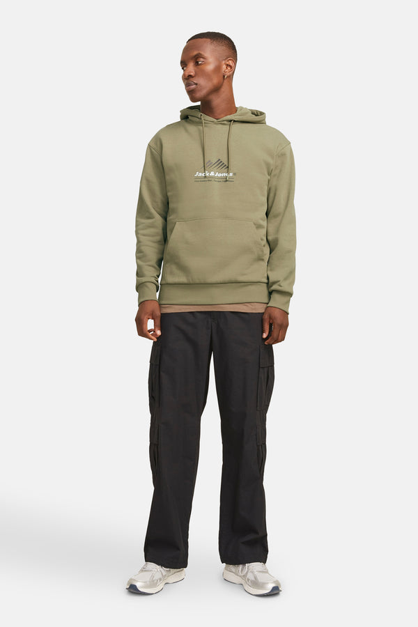 Sweater met kap Groen - JACK & JONES