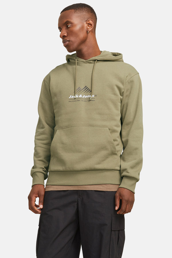 Sweater met kap Groen - JACK & JONES