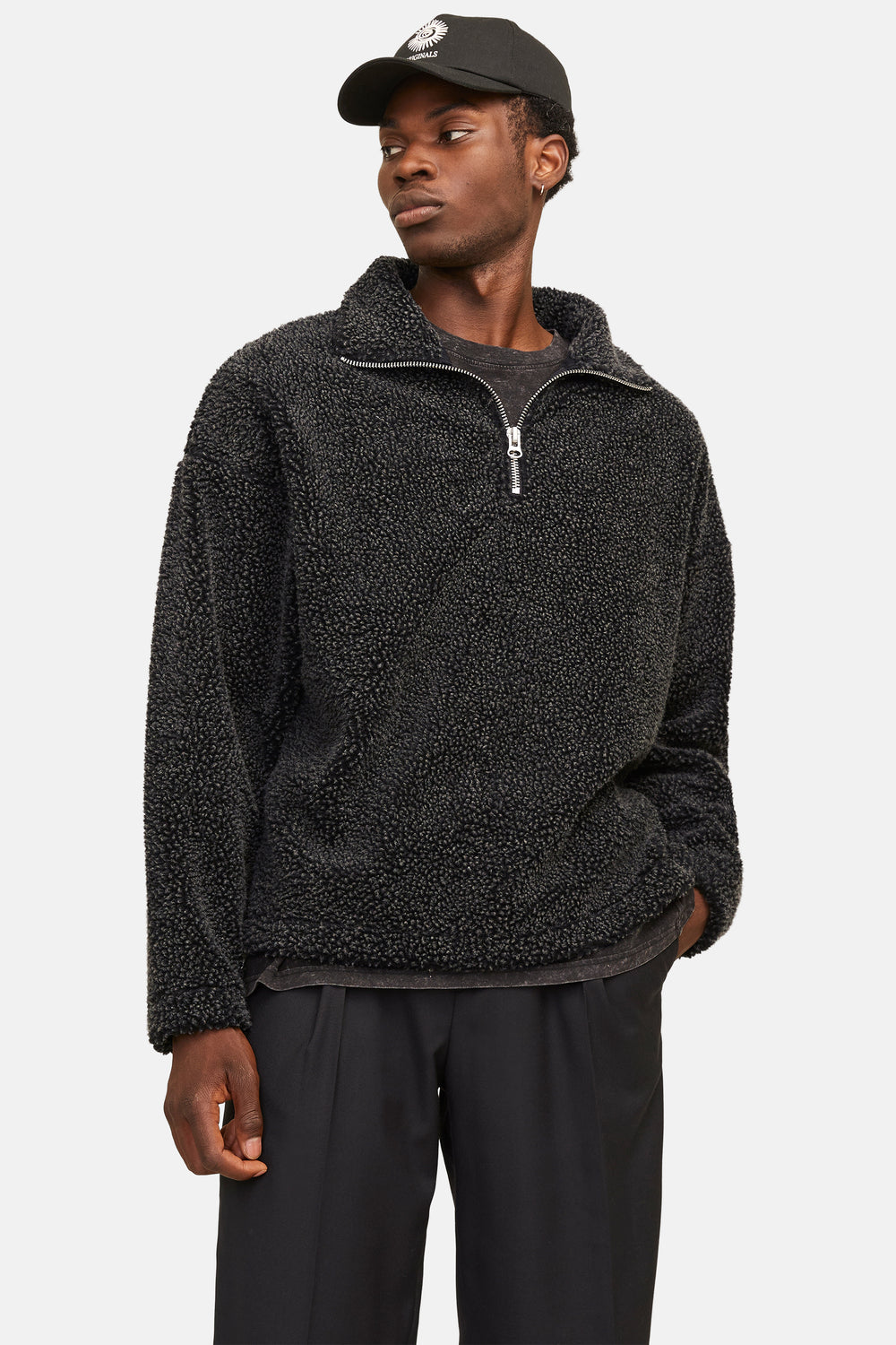 Pull col roulé Noir - ORIGINALS BY JACK & JONES