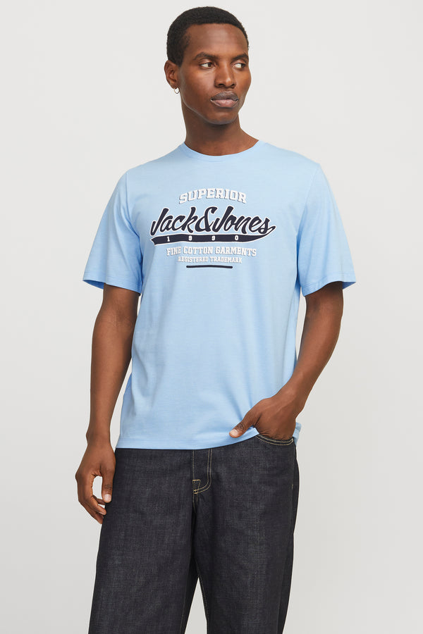 T-shirt (korte mouwen) Blauw - ORIGINALS BY JACK & JONES