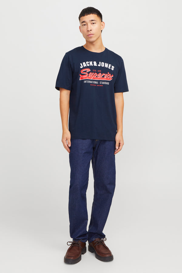 T-shirt (korte mouwen) Blauw - ORIGINALS BY JACK & JONES