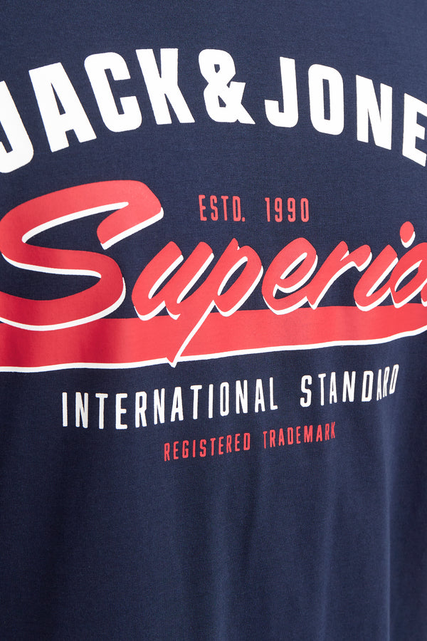 T-shirt (korte mouwen) Blauw - ORIGINALS BY JACK & JONES