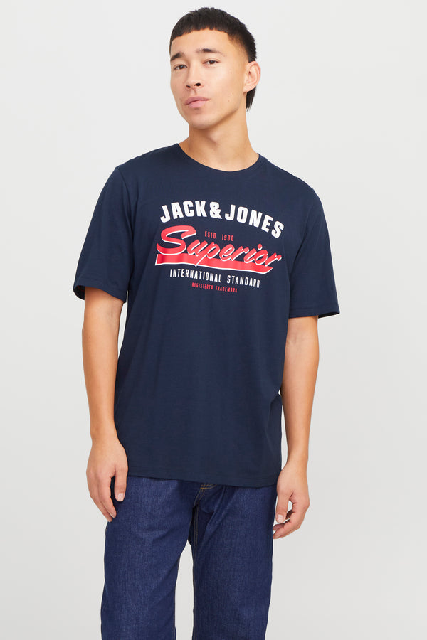 T-shirt (korte mouwen) Blauw - ORIGINALS BY JACK & JONES