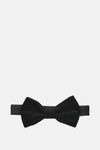 Zwarte vlinderdas van fluweel van ACCESSORIES BY JACK & JONES, met een verstelbare band.