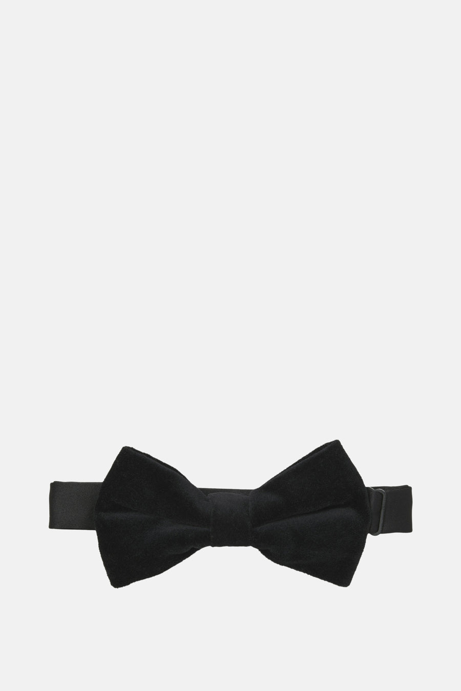 Zwarte vlinderdas van fluweel van ACCESSORIES BY JACK & JONES, met een verstelbare band.