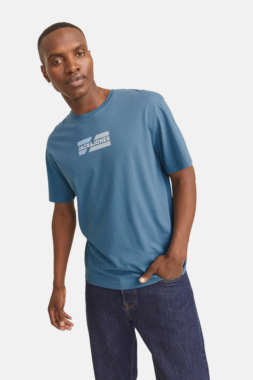 T-shirt (korte mouwen) Blauw - JACK & JONES