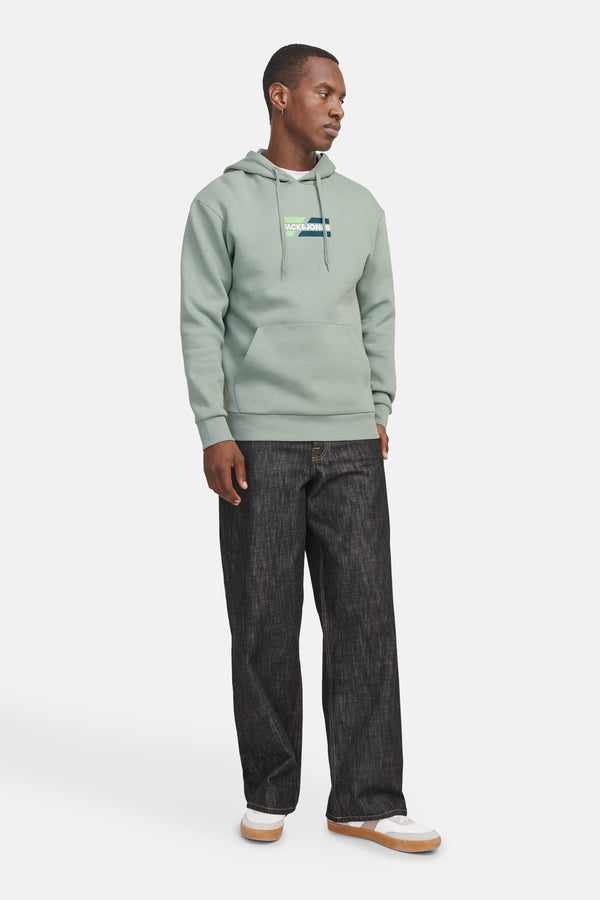 Sweater met kap Groen - JACK & JONES