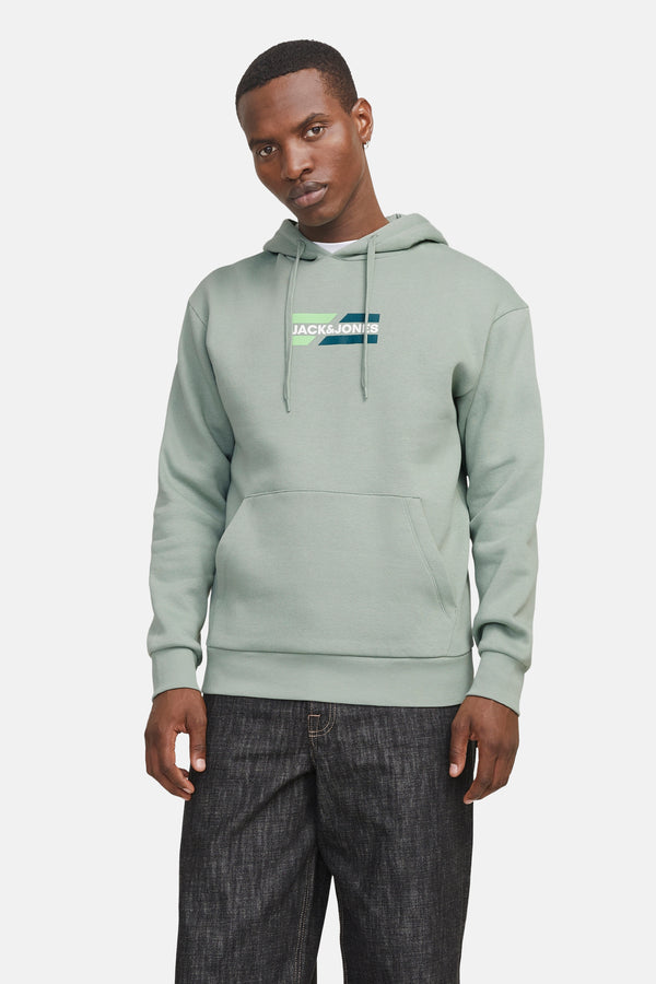 Sweater met kap Groen - JACK & JONES