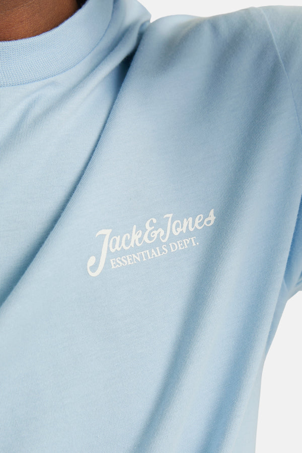 T-shirt (korte mouwen) Blauw - ORIGINALS BY JACK & JONES