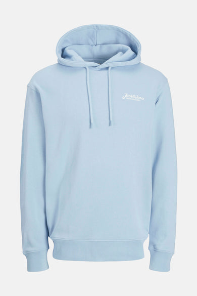 Zweerjas met lichtblauw capac OriginalS BY JACK & JONES, met een trekker en gedrukt logo.