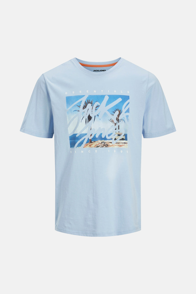T-shirt (korte mouwen) Blauw - ORIGINALS BY JACK & JONES