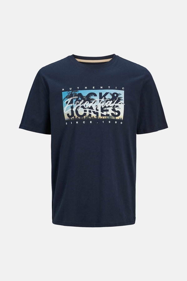 T-shirt (korte mouwen) Blauw - ORIGINALS BY JACK & JONES