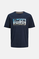 T-shirt (korte mouwen) Blauw - ORIGINALS BY JACK & JONES