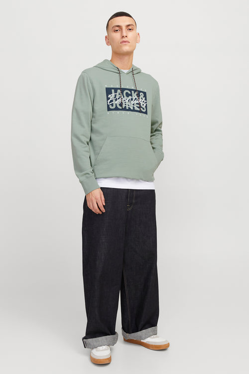 Sweater met kap Groen - ORIGINALS BY JACK & JONES
