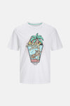 T-shirt (korte mouwen) Wit - ORIGINALS BY JACK & JONES