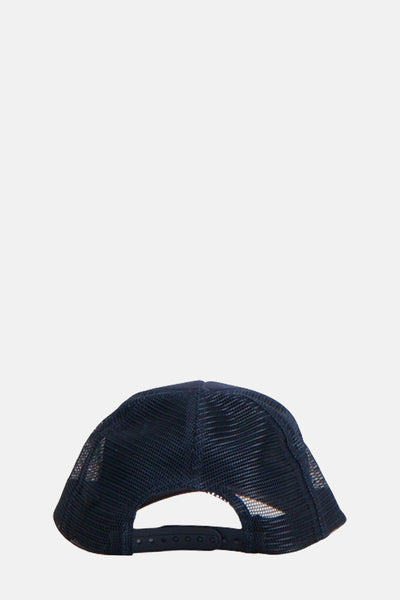 Blauwe pet van Accessories by Jack & Jones, achterkant met verstelbare sluiting.