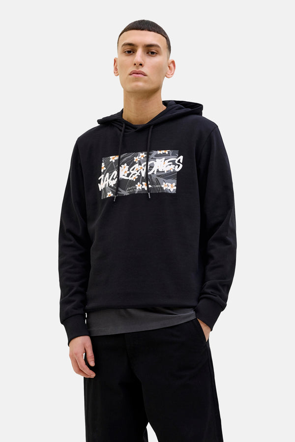 Sweat à capuche Noir - JACK & JONES