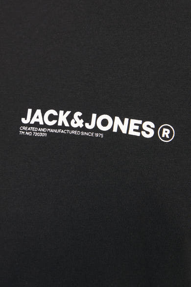 Zwart T-shirt met korte mouwen van ORIGINALS BY JACK & JONES met een witte opdruk.