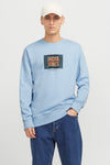 Sweat col rond Bleu - JACK & JONES