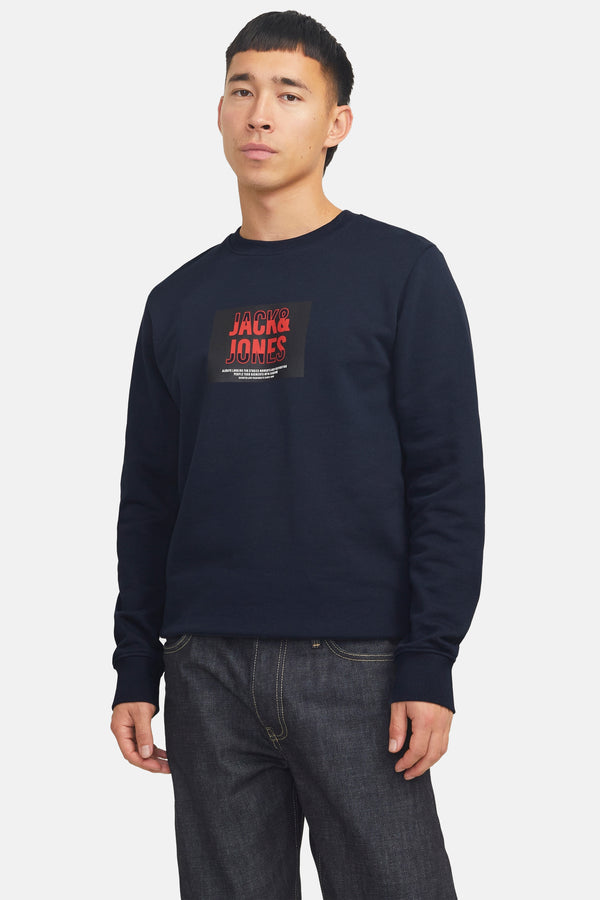 Sweater met ronde hals Blauw - JACK & JONES