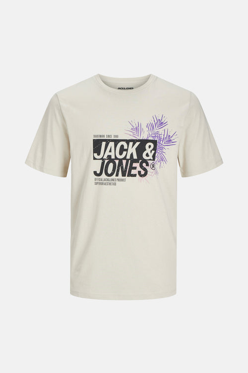 T-shirt (korte mouwen) Ecru - JACK & JONES