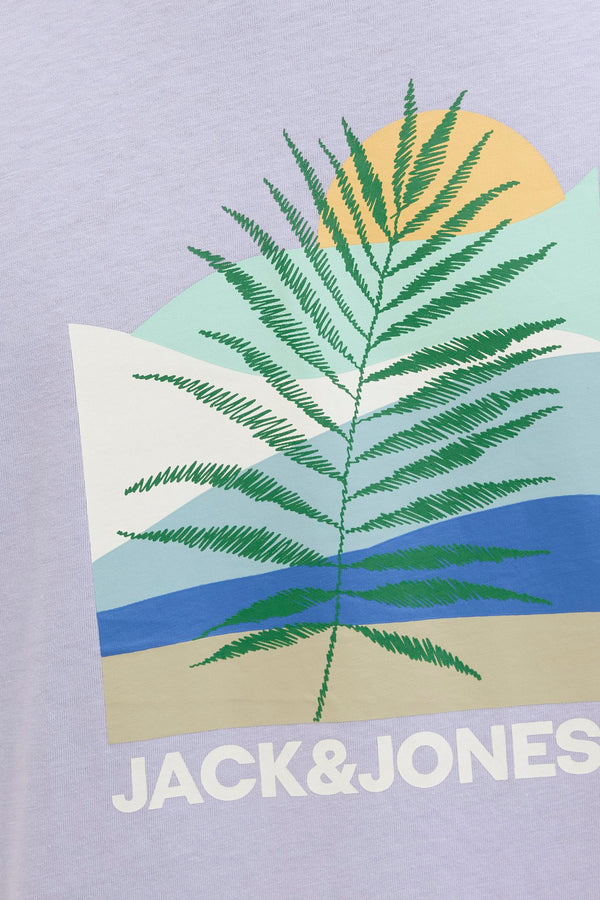 T-shirt (korte mouwen) Paars - ORIGINALS BY JACK & JONES