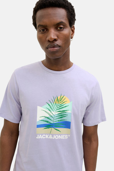 T-shirt (korte mouwen) Paars - ORIGINALS BY JACK & JONES