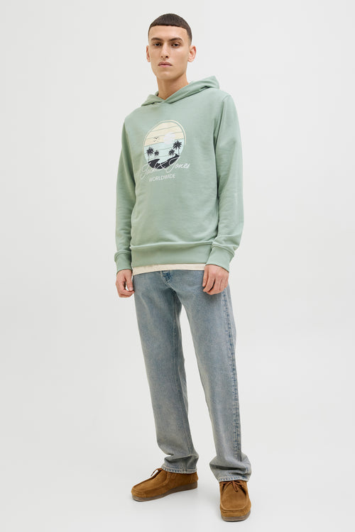 Sweater met kap Groen - ORIGINALS BY JACK & JONES