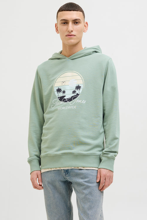 Sweater met kap Groen - ORIGINALS BY JACK & JONES