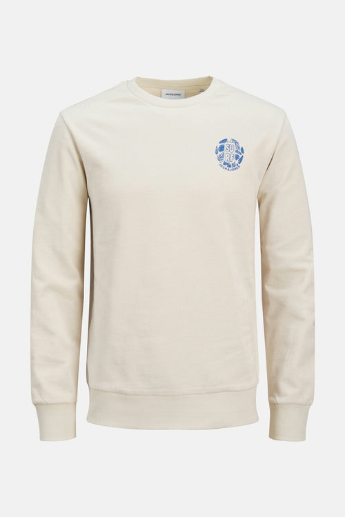 Sweater met ronde hals Beige - ORIGINALS BY JACK & JONES