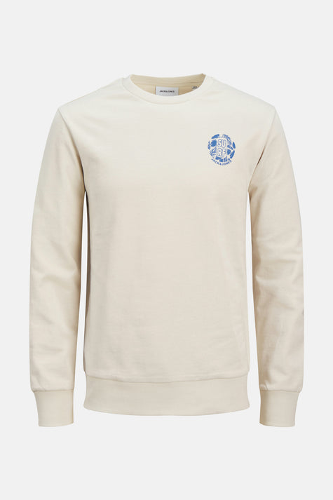 Sweater met ronde hals Beige - ORIGINALS BY JACK & JONES