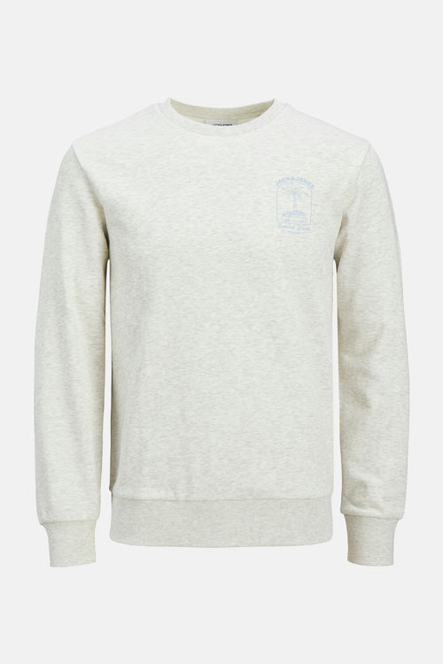 Sweat col rond Blanc - ORIGINALS BY JACK & JONES
