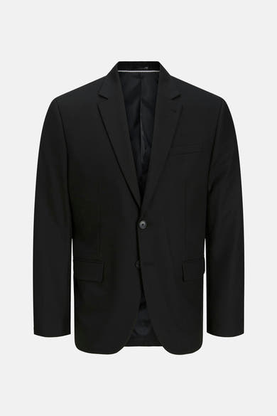 Blazer noir de PREMIUM by JACK & JONES, avec une coupe classique et deux poches avant.
