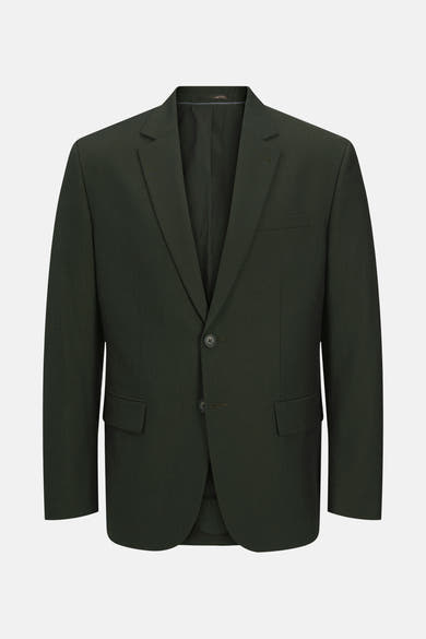 Groen colbert van PREMIUM by JACK & JONES, met twee knopen en klepzakken.