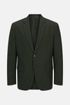 Groen colbert van PREMIUM by JACK & JONES, met twee knopen en klepzakken.