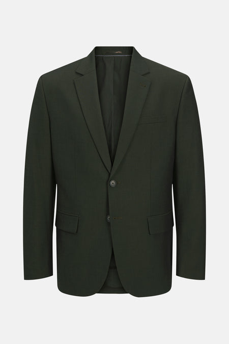 Groen colbert van PREMIUM by JACK & JONES, met twee knopen en klepzakken.