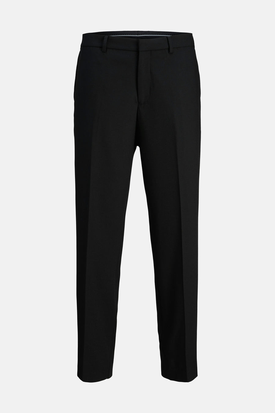 Pantalon de costume noir par PREMIUM by JACK & JONES, coupe droite et tissu lisse.