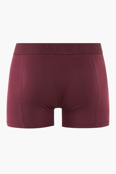 Rode boxers door ACCESSORIES BY JACK & JONES, met een logotypische elastische riem.