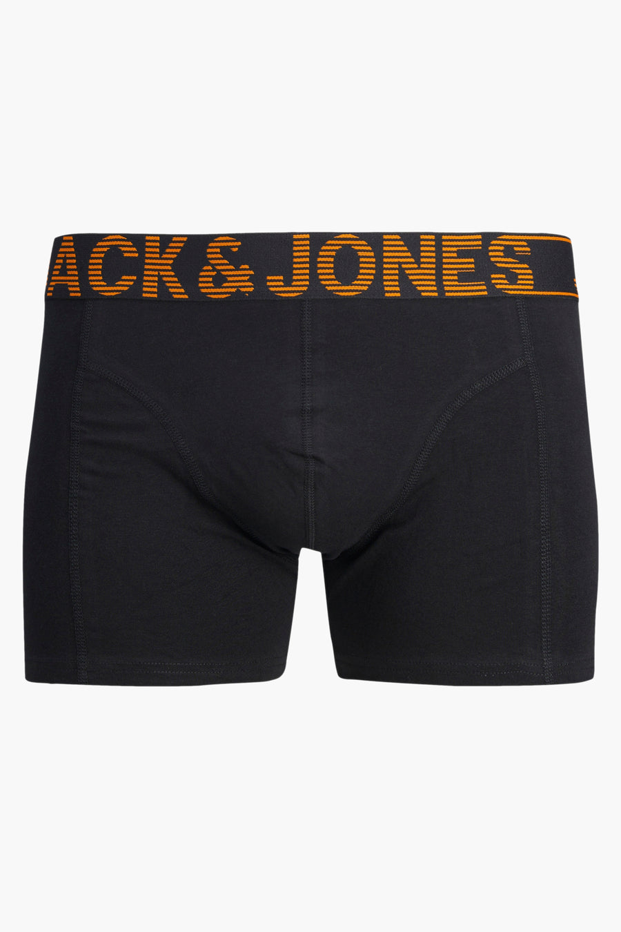 Boxer noir d'ACCESSORIES BY JACK & JONES avec une ceinture élastique portant le logo de la marque.